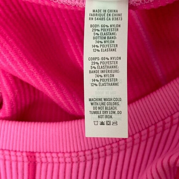 Offline by Aerie 2023 Superchill Seamless Corset Crop Top Pink - Picture 6 of 8